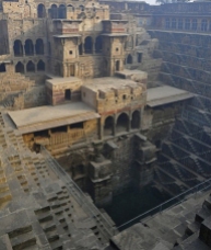 This image is the reference photo for the Relational Architectural project. Chand Baori is a famous stepwell situated in the village Abhaneri near Jaipur in Indian state of Rajasthan. This step well is located opposite Harshat Mata Temple and is one of the deepest and largest step wells in India. It was built in 9th century and has 3500 narrow steps and 13 stories and is 100 feet deep. It is a fine example of the architectural excellence prevalent in the past.